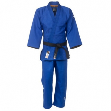 Nihon judo/jiu jitsu wedstrijd pak GI blauw limited edition